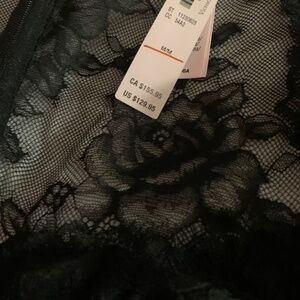 Brand black lace bodysuit